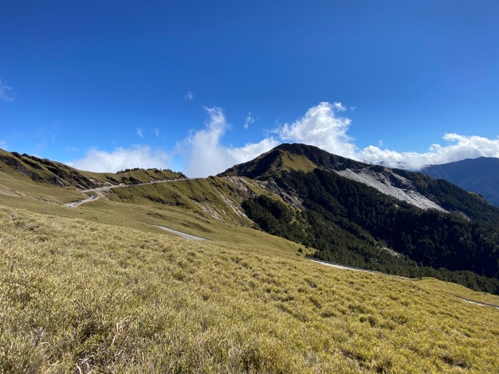 合歡山主峰路徑景色