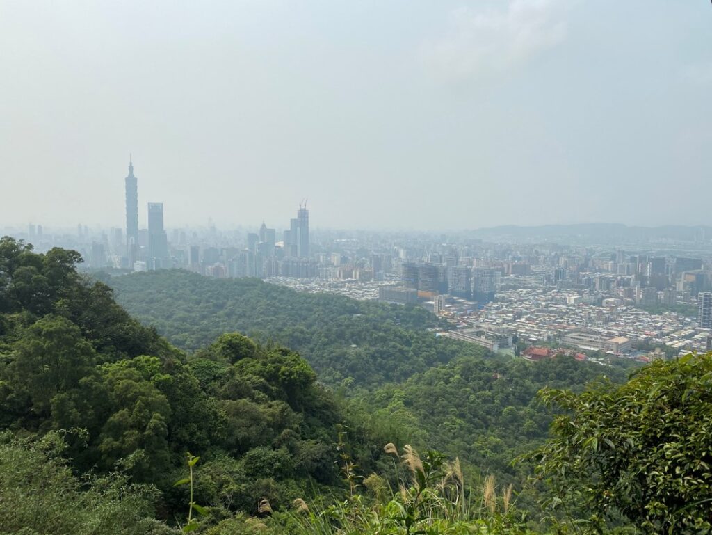 遠眺101與台北市區景色