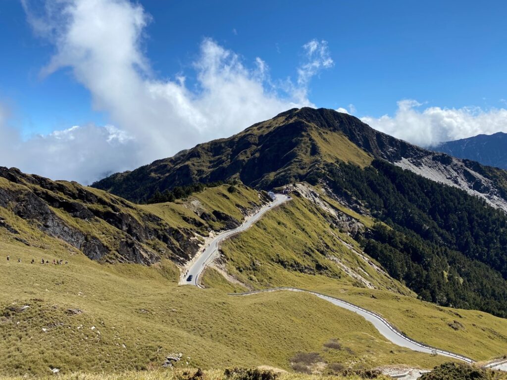 俯瞰蜿蜒的公路