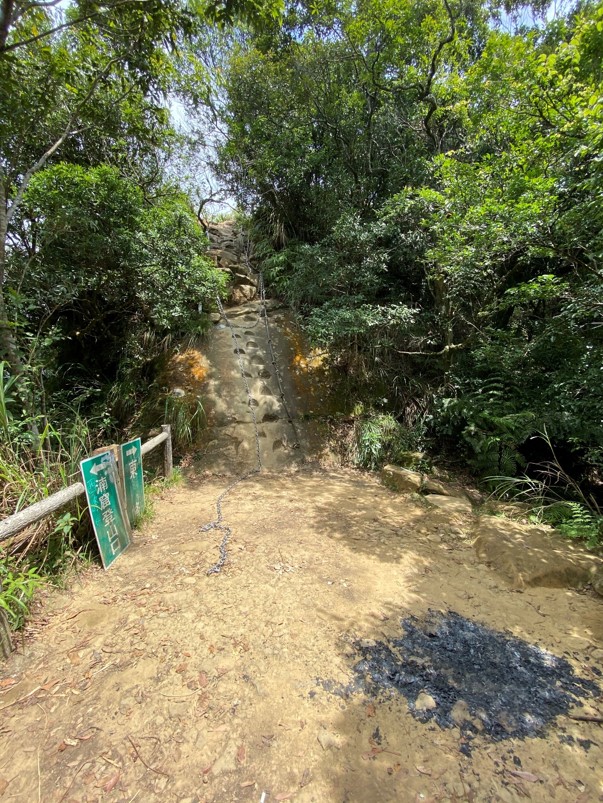 湳窟登山口與東峰岔路